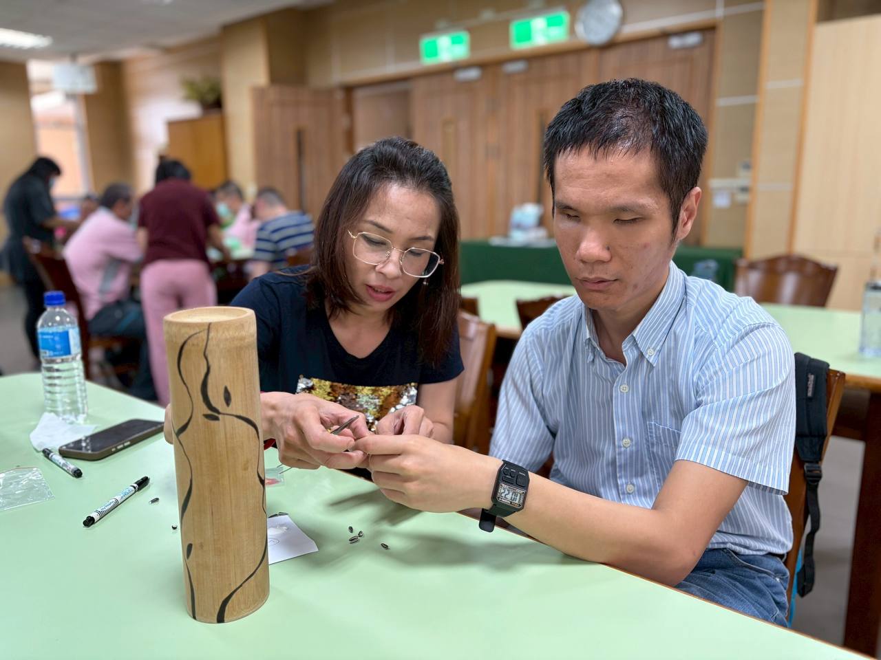 DIY竹、果實存錢筒 10