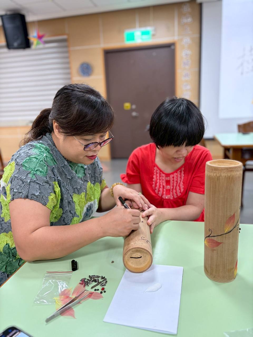 DIY竹、果實存錢筒 11