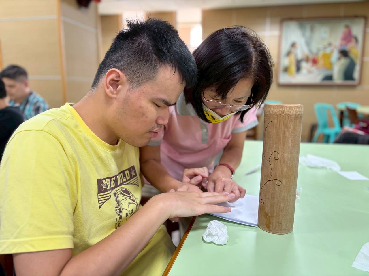 DIY竹、果實存錢筒 12